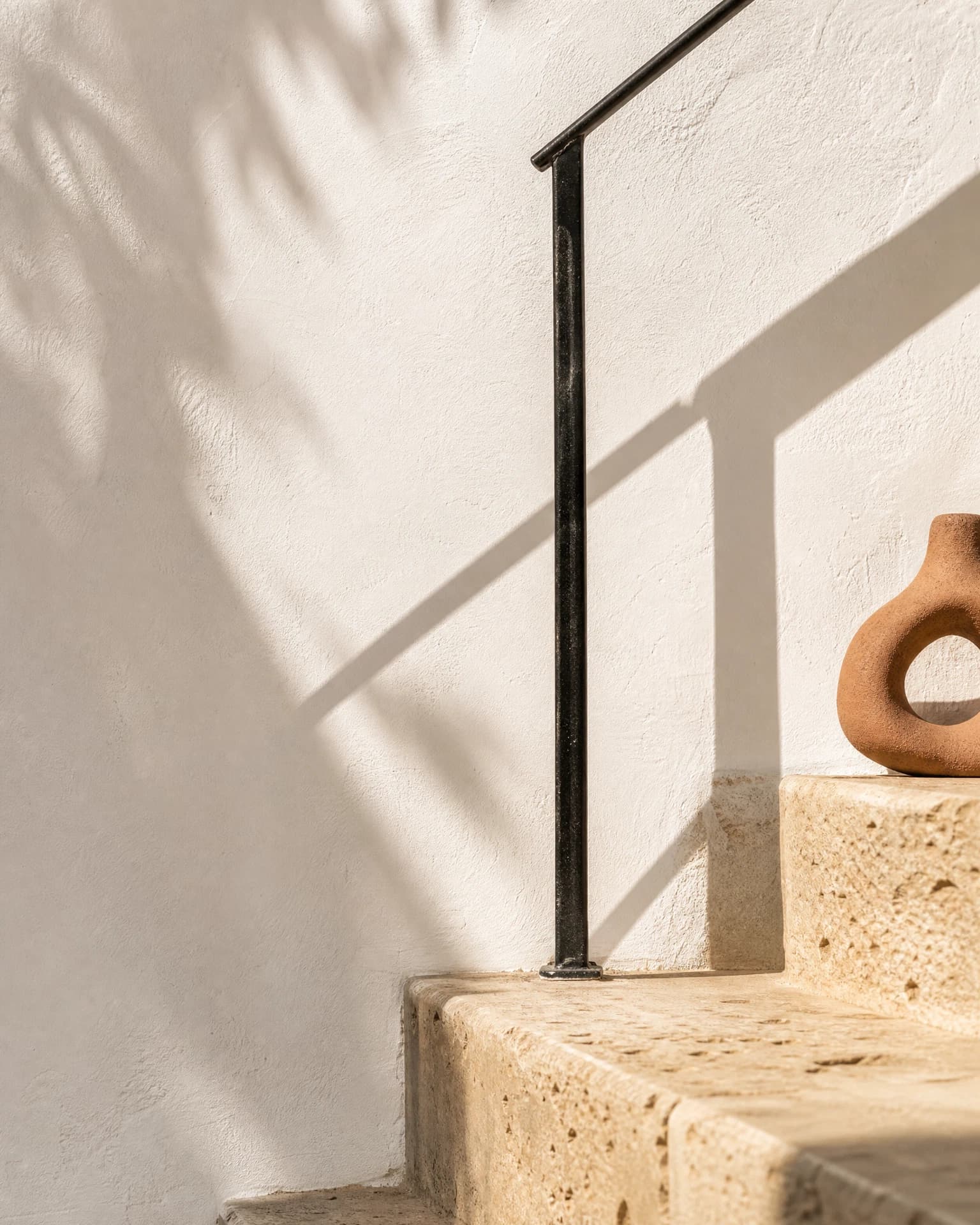 Abstract sunlit architectural detail